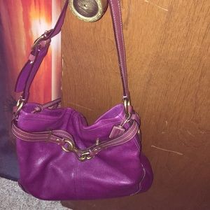 Vintage purple coach purse
